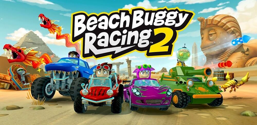 Cover Image of Beach Buggy Racing 2 v2024.08.10 MOD APK (Unlimited Money)