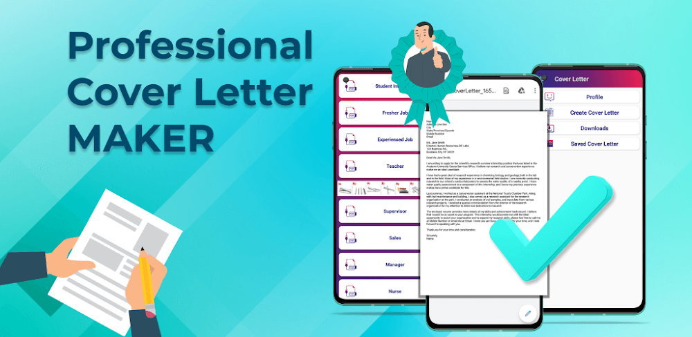 Cover Image of Cover Letter v5.0.1.1 MOD APK (Premium Unlocked)