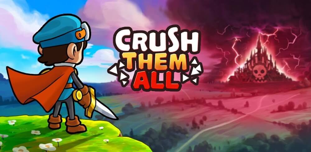 Cover Image of Crush Them All v2.0.620 MOD APK (Free Hero, Job Level Up)