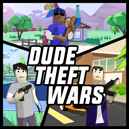 Cover Image of Dude Theft Wars v0.9.0.4c MOD APK (Free Shopping)