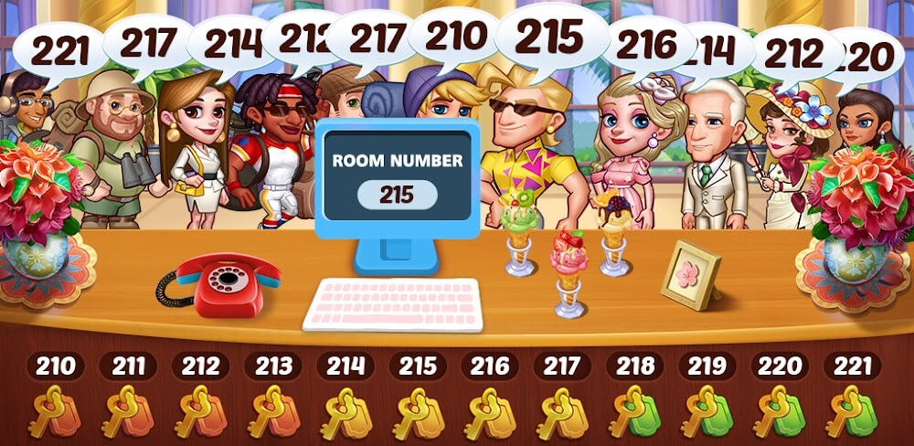 Cover Image of Hotel Frenzy v1.0.71 MOD APK (Unlimited Money)