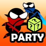 Cover Image of Jumping Ninja Party 2 Player Games v4.1.9 MOD APK (Unlimited Money)