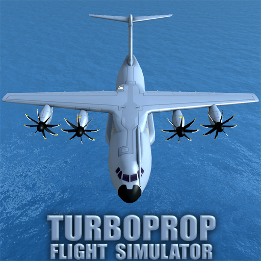 Cover Image of Turboprop Flight Simulator 3D v1.26.2 MOD APK (Unlimited Money)